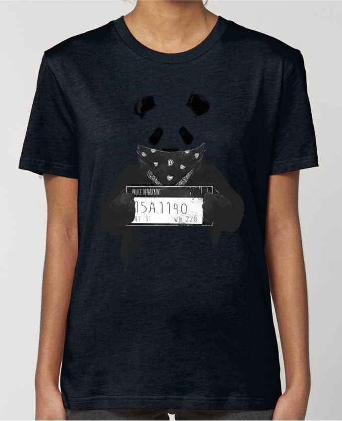 T-shirt Femme Bad panda par Balàzs Solti