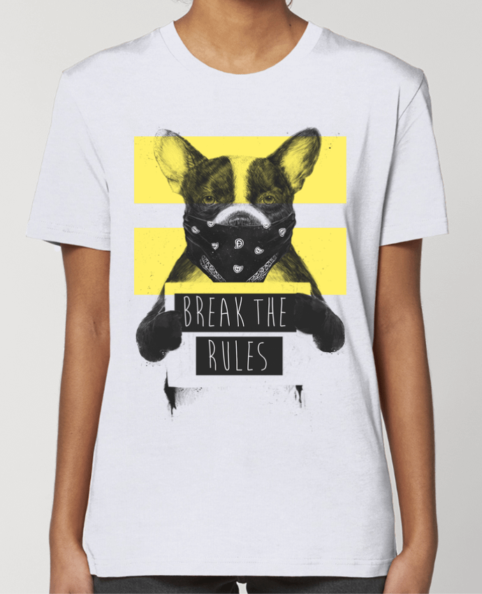 T-shirt Femme rebel_dog_yellow by Balàzs Solti