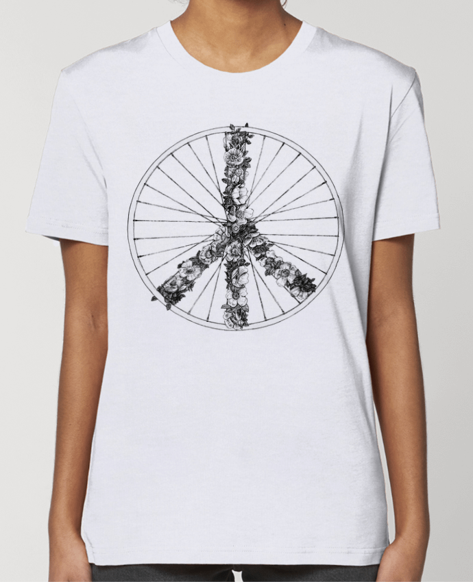 T-shirt Femme Peace and Bike Lines par Florent Bodart
