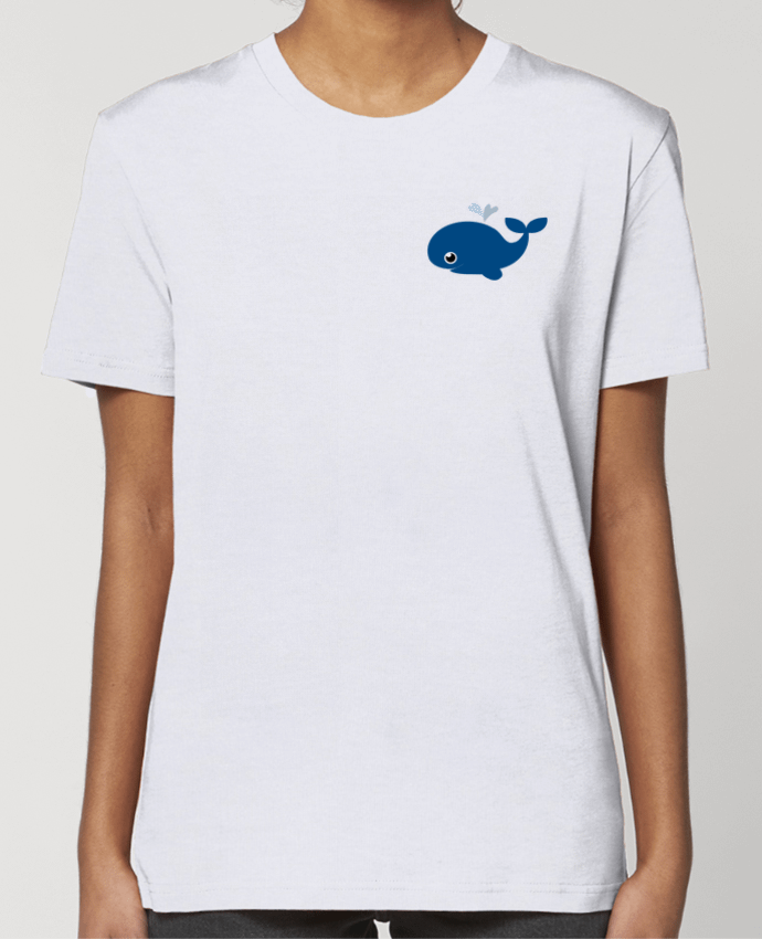T-shirt Femme Baleine coeur par WBang