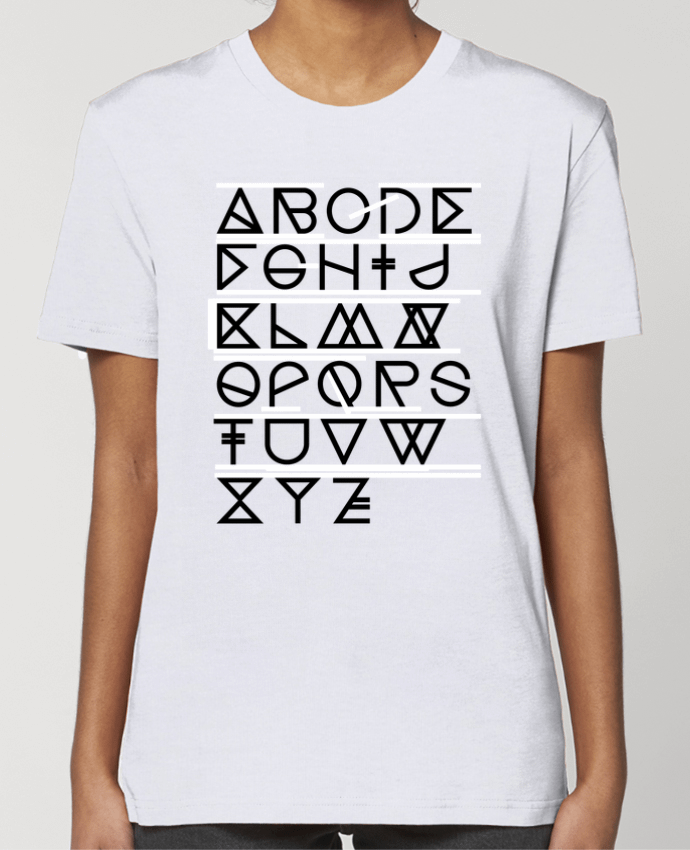 T-shirt Femme Geometrical ABC White par na.hili