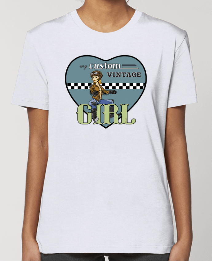 T-shirt Femme My custom vintage girl par 