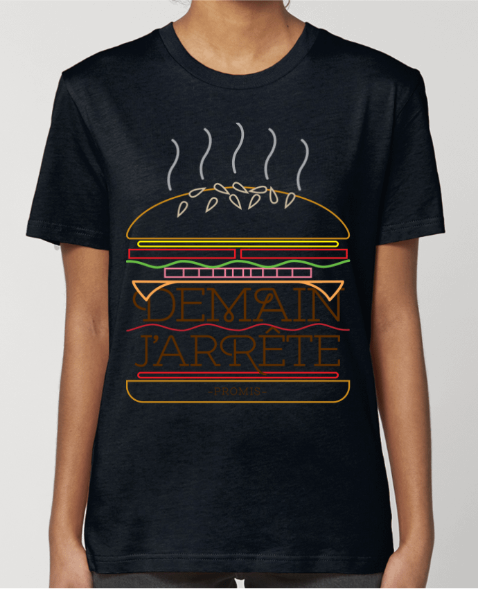 T-shirt Femme Promis, j'arrête les burgers par Promis