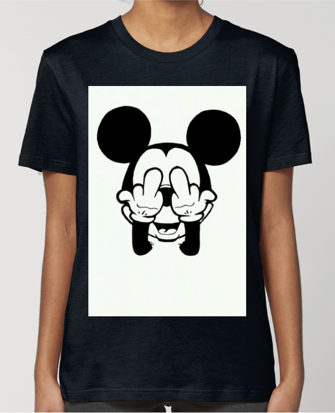 T-shirt Femme Vetement mickey doigt d'honneur por Designer_TUNETOO