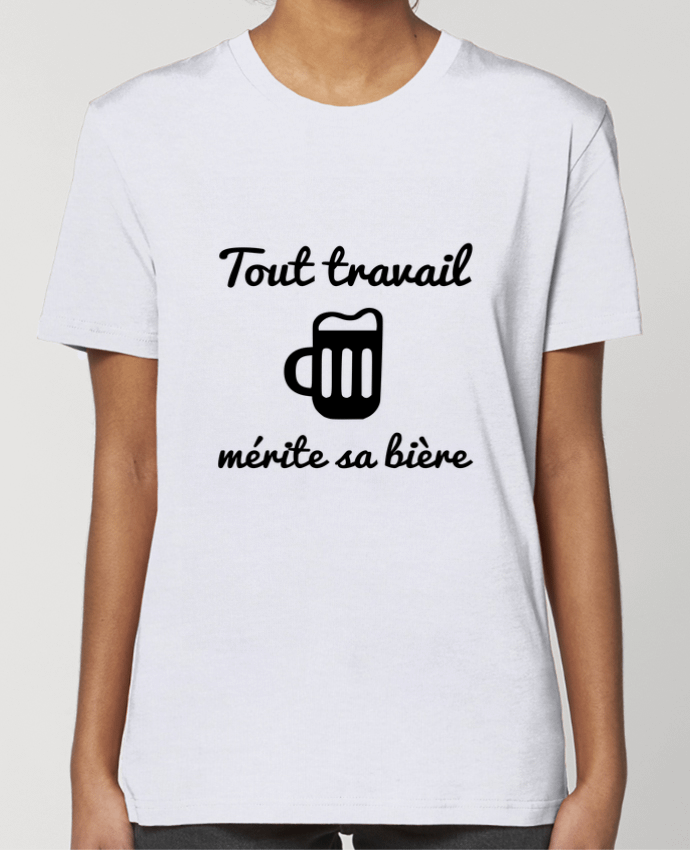 T-shirt Femme Tout travail mérite sa bière, humour, citations par Benichan