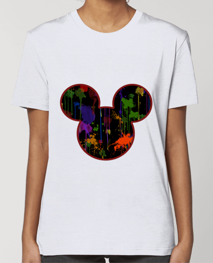 T-shirt Femme Tete de Mickey version noir par Tasca