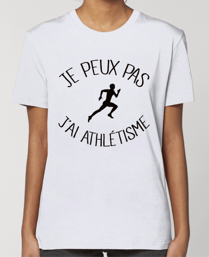 T-shirt Femme Je peux pas j'ai Athlétisme par Freeyourshirt.com