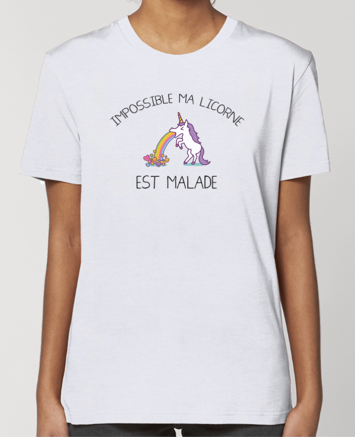 T-shirt Femme Impossible ma licorne est malade ! par tunetoo