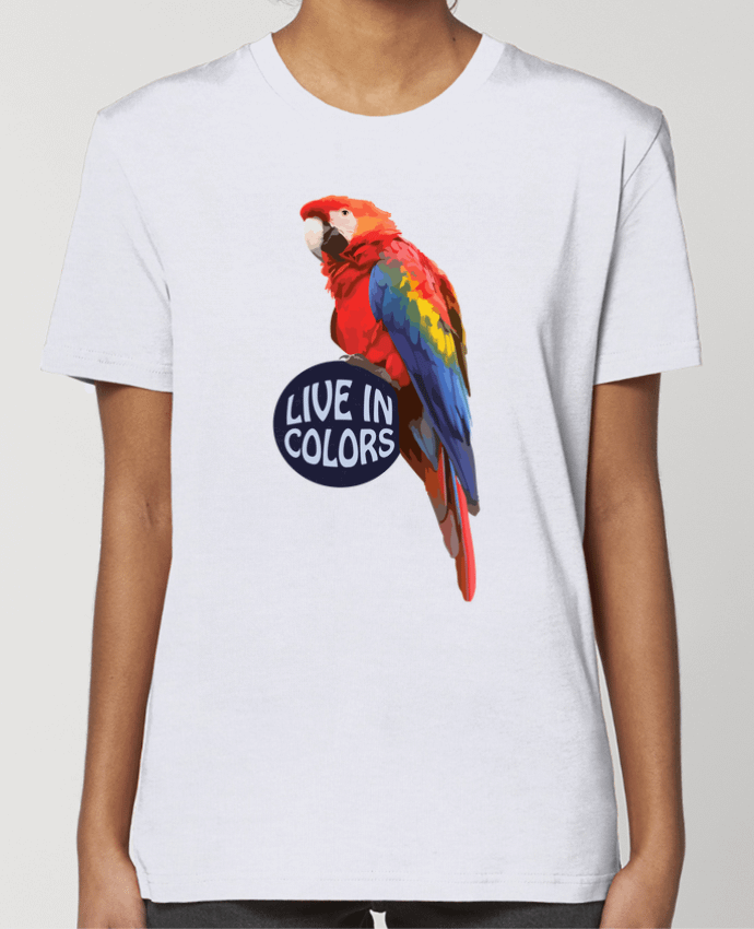 T-shirt Femme Perroquet - Live in colors par justsayin