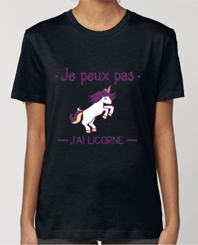 T-shirt Femme Je peux pas j'ai licorne par Benichan