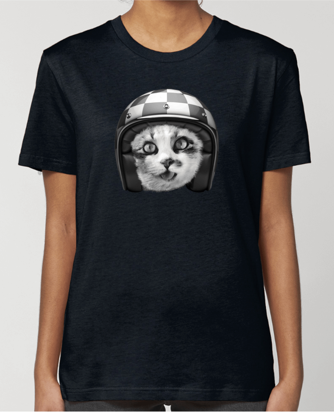 T-shirt Femme Biker cat par justsayin