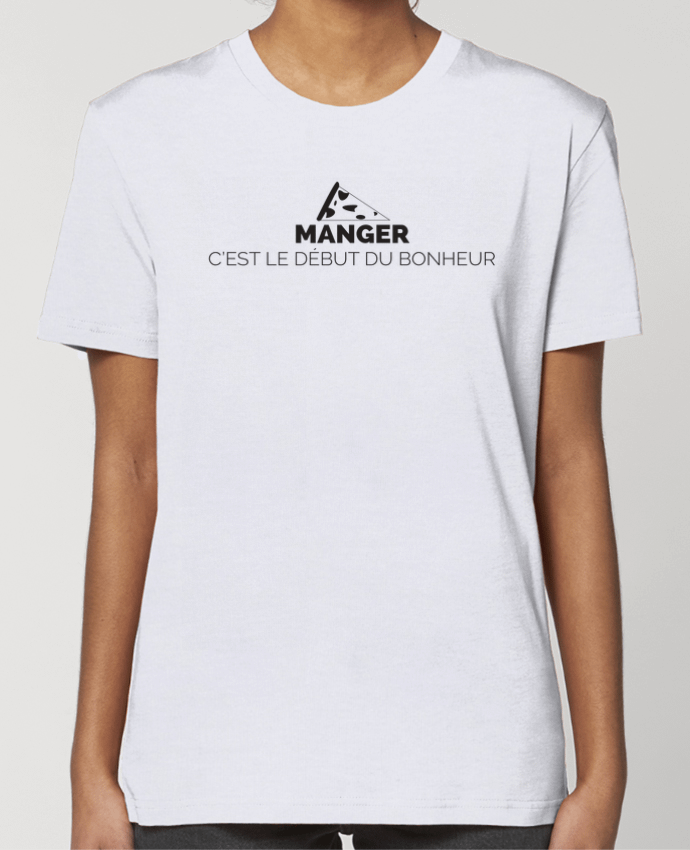 T-shirt Femme MANGER C'EST LE DÉBUT DU BONHEUR par PetiteLouve