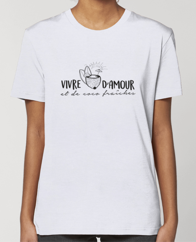 T-shirt Femme Vivre d'amour et d'eau fraîche ! par IDÉ'IN