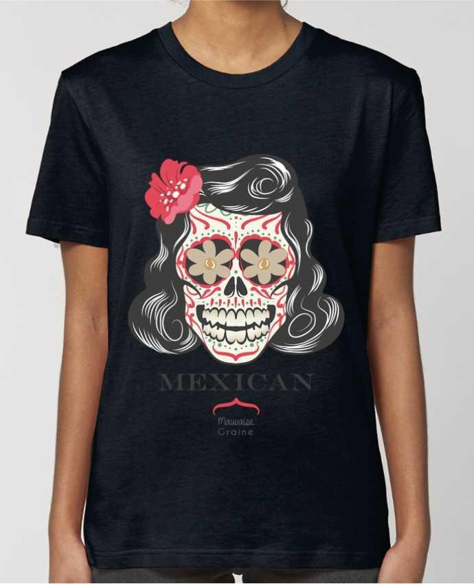 T-shirt Femme Mexican crane par Mauvaise Graine