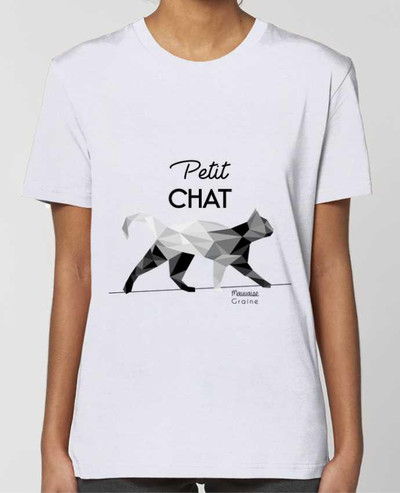 T-shirt Femme Petit chat origami par Mauvaise Graine