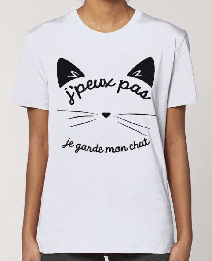 T-shirt Femme Je peux pas je garde mon chat par FRENCHUP-MAYO
