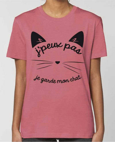 T-shirt Femme Je peux pas je garde mon chat par FRENCHUP-MAYO