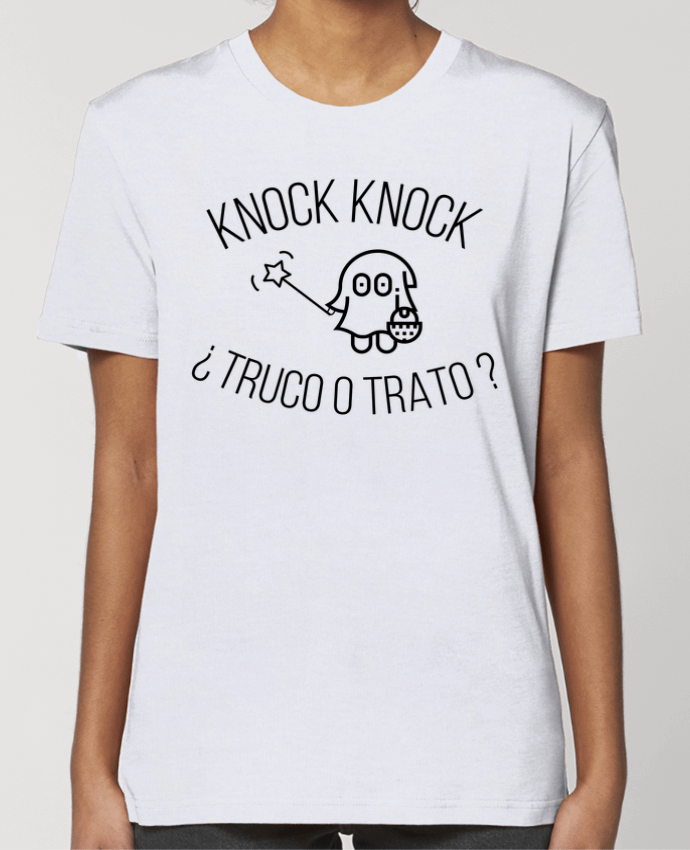 T-shirt Femme Knock Knock ¿Truco o Trato? par tunetoo