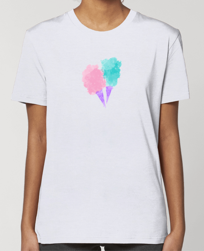 T-shirt Femme Watercolor Cotton Candy par PinkGlitter