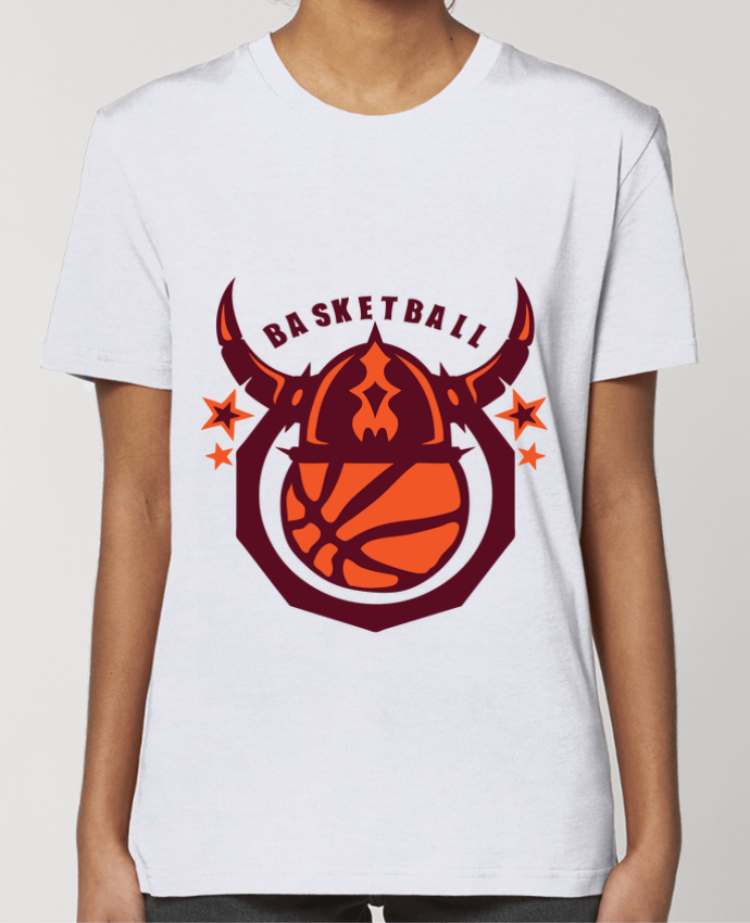 T-shirt Femme basketball casque viking logo sport club par Achille