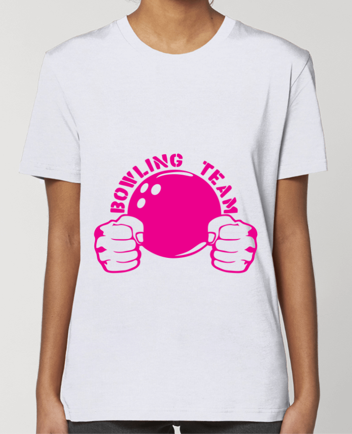 T-shirt Femme bowling team poing fermer logo club por Achille