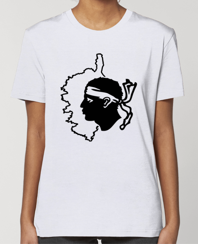 T-shirt Femme Corse Carte et drapeau par Freeyourshirt.com
