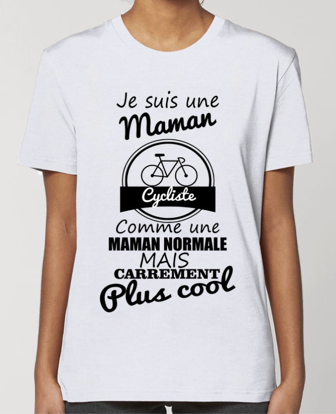 T-shirt Femme Je suis une maman cycliste comme une maman normale mais carrément plus cool par Benich