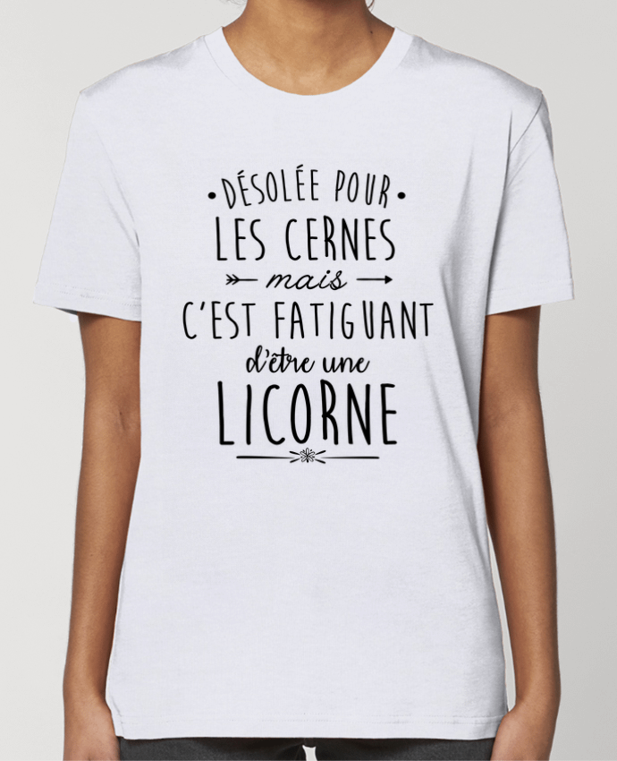 T-shirt Femme Fatiguant d'être une licorne par La boutique de Laura