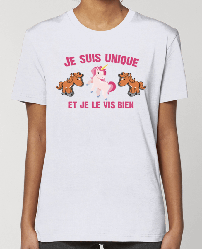 T-shirt Femme Je suis unique et je le vis bien par tunetoo