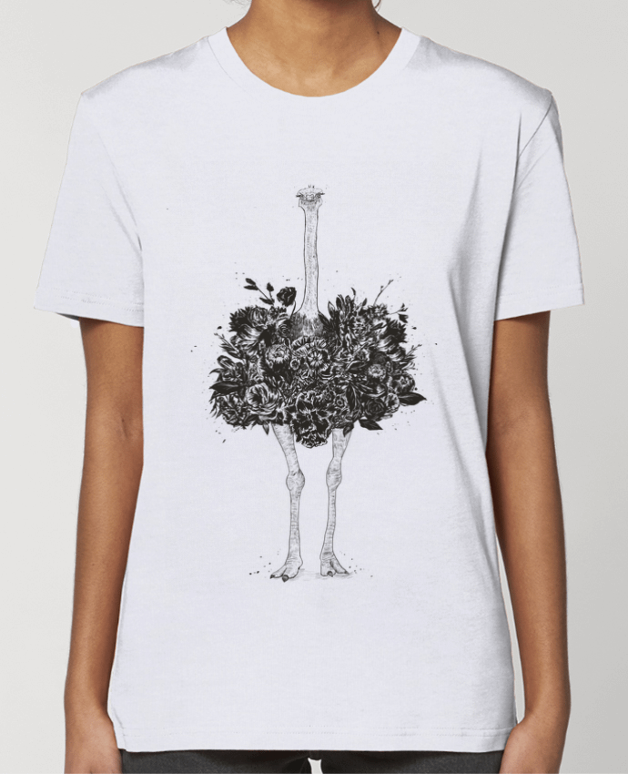 T-shirt Femme Floral ostrich par Balàzs Solti