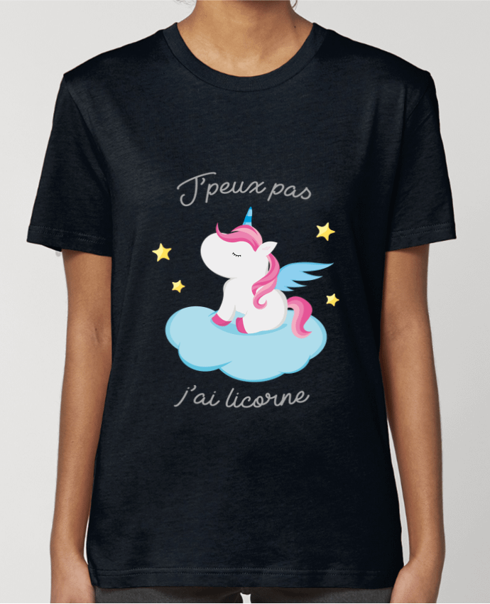 T-shirt Femme Je peux pas j'ai licorne par FRENCHUP-MAYO