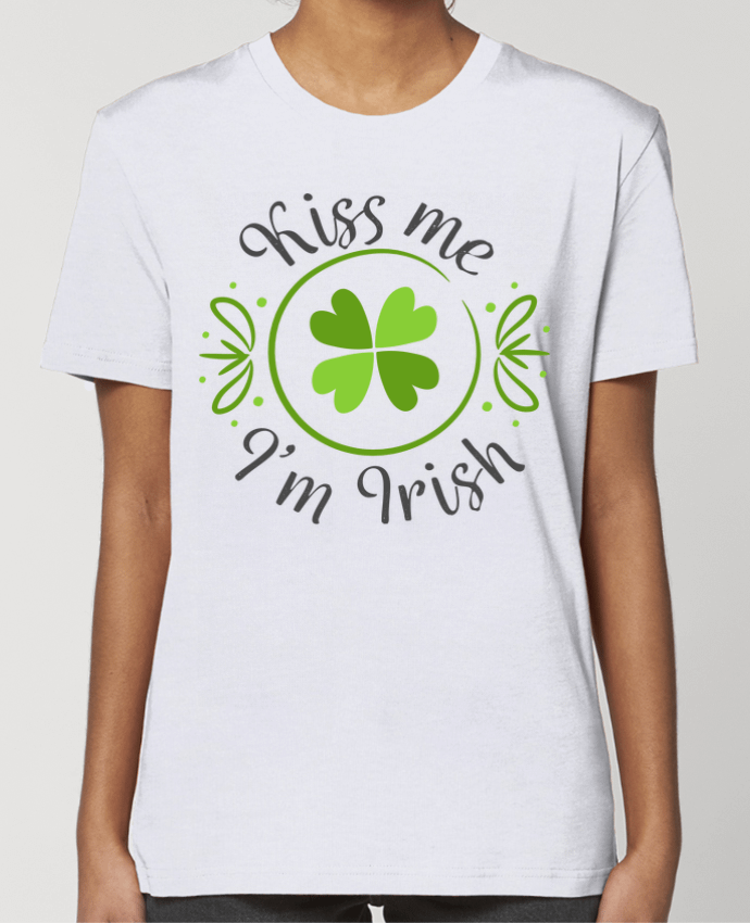 T-shirt Femme Kiss me I'm Irish par tunetoo