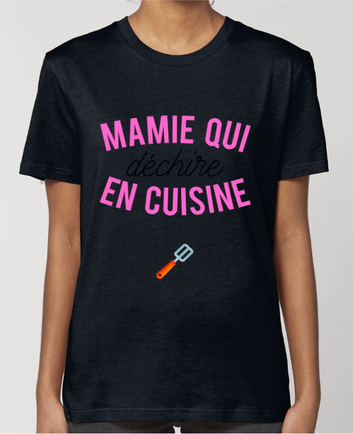 T-shirt Femme Mamie qui déchire en cuisine par tunetoo