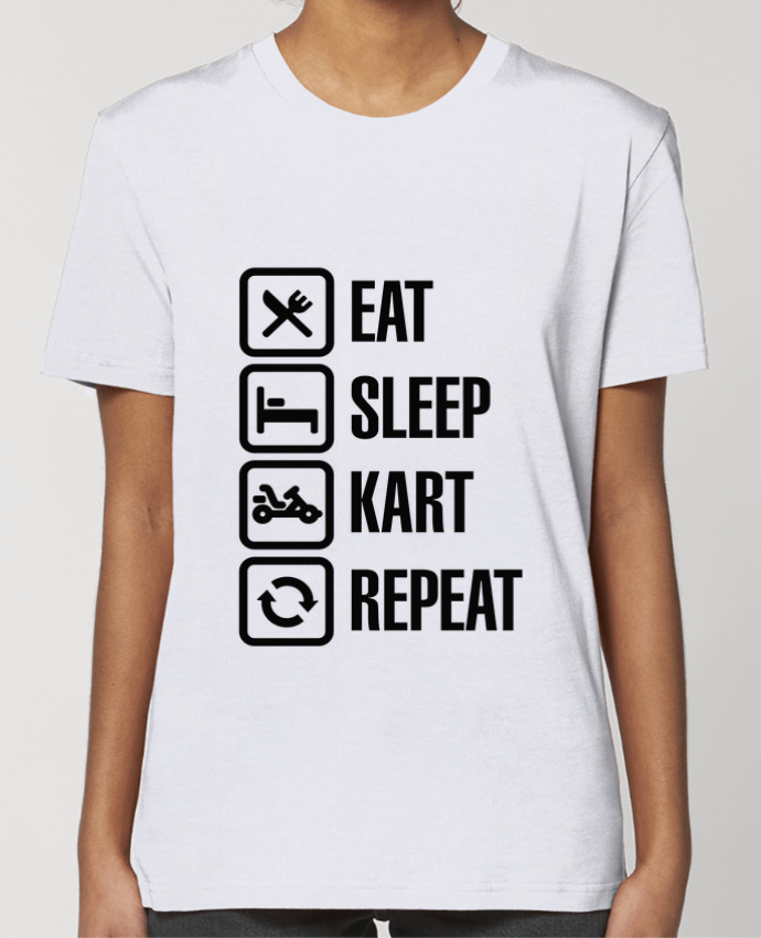 T-shirt Femme Eat, sleep, kart, repeat by LaundryFactory