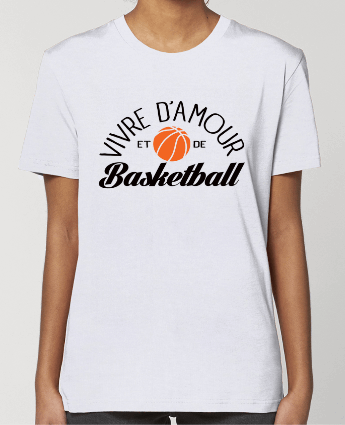 T-shirt Femme Vivre d'Amour et de Basketball par Freeyourshirt.com