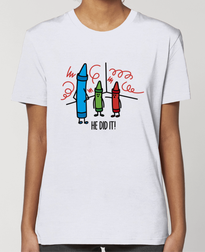 T-shirt Femme He did it par LaundryFactory
