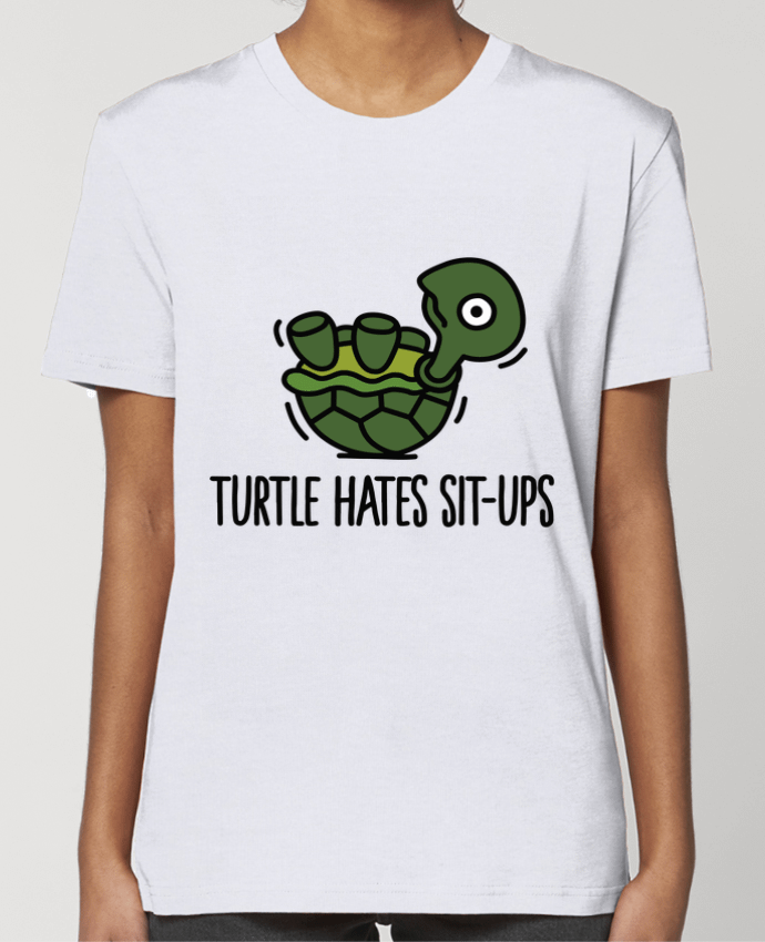 T-shirt Femme TURTLE HATES SIT-UPS par LaundryFactory