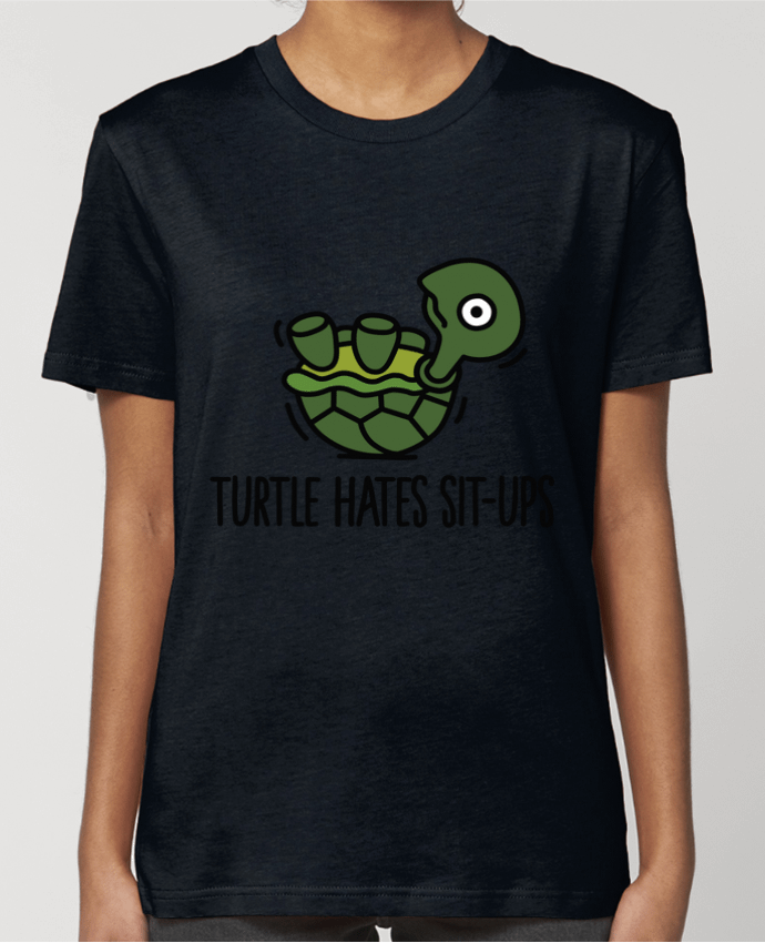 T-shirt Femme TURTLE HATES SIT-UPS par LaundryFactory