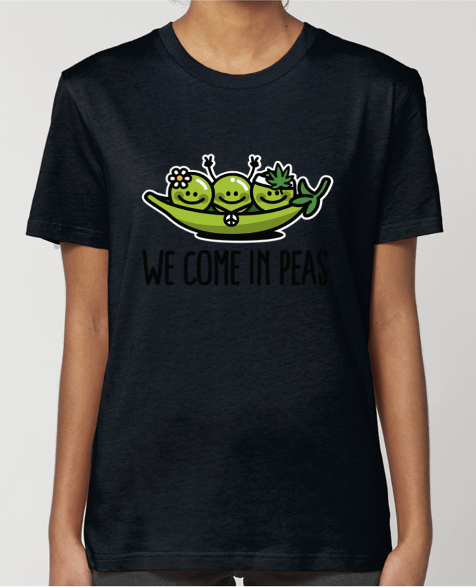 T-shirt Femme WE COME IN PEAS par LaundryFactory