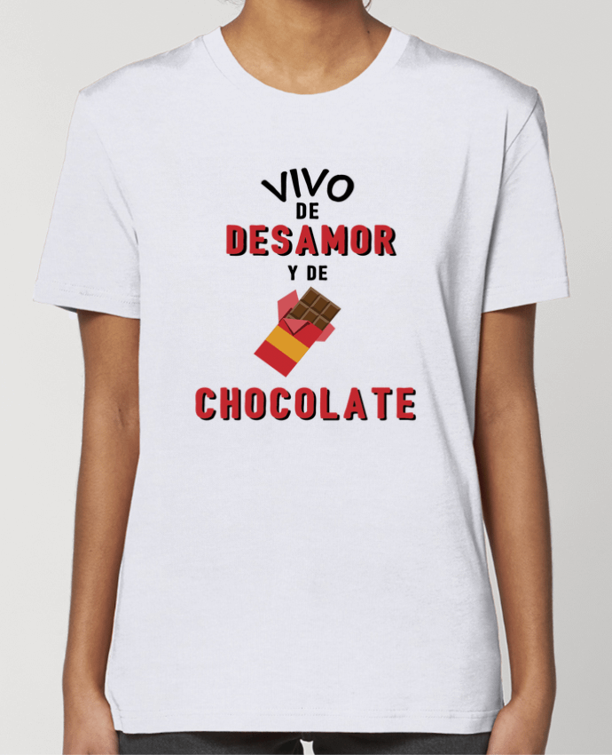 T-shirt Femme Vivo de desamor y de chocolate par tunetoo
