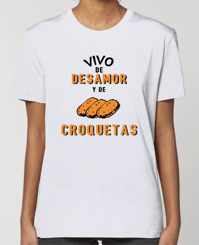 T-shirt Femme Vivo de desamor y de croquetas par tunetoo