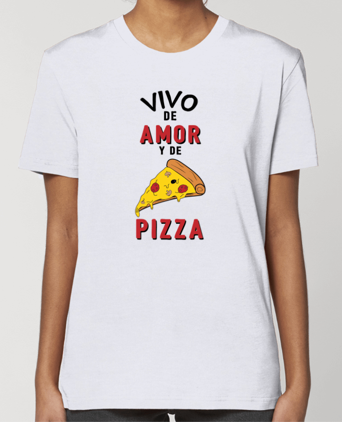 T-shirt Femme Vivo de amor y de pizza par tunetoo