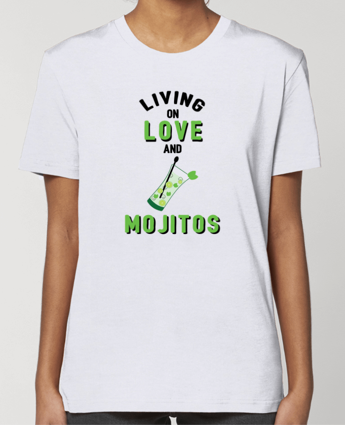 T-shirt Femme Living on love and mojitos par tunetoo