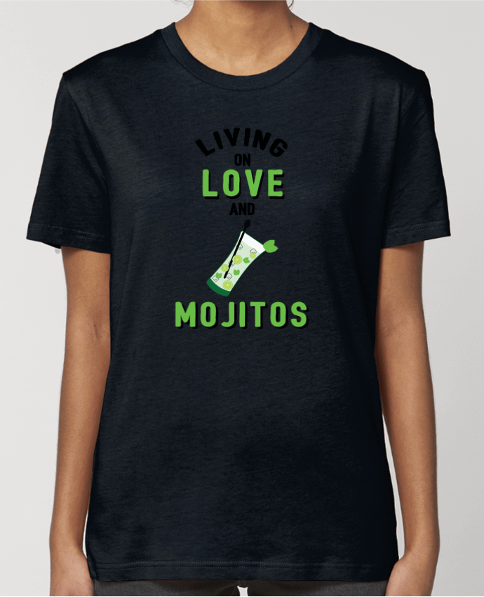 T-shirt Femme Living on love and mojitos par tunetoo