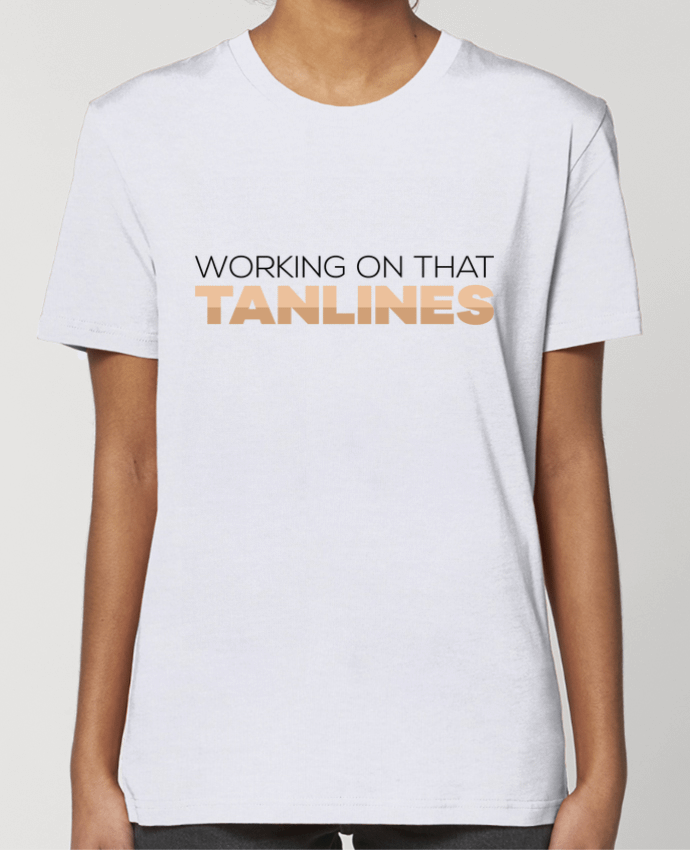 T-shirt Femme Working on that tanlines par tunetoo