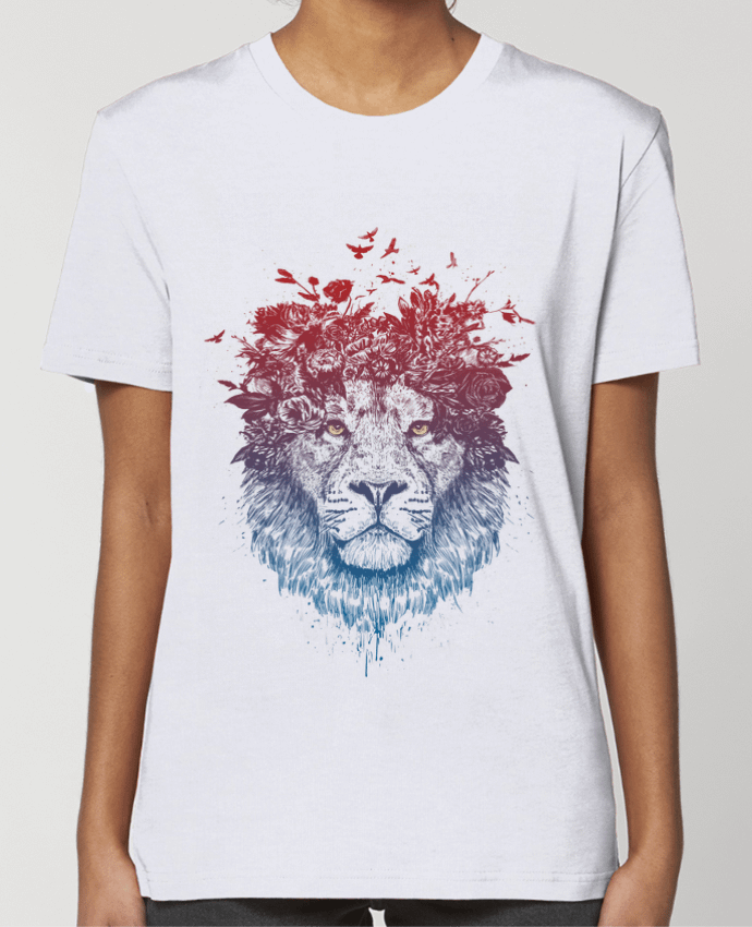T-shirt Femme Floral lion III par Balàzs Solti
