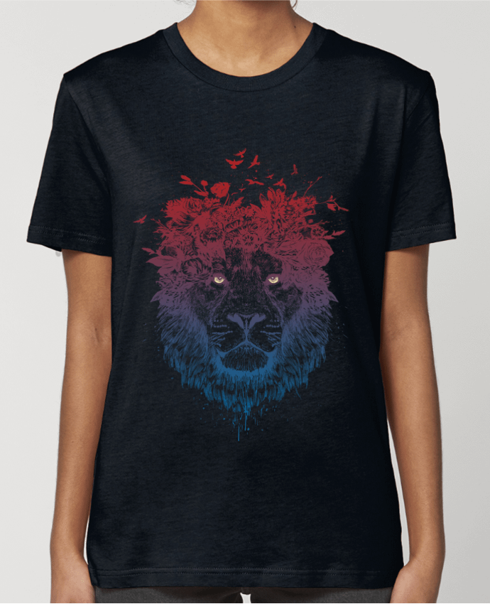 T-shirt Femme Floral lion III par Balàzs Solti