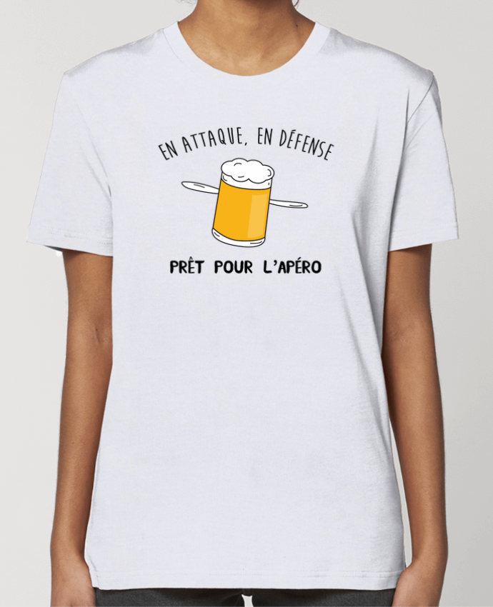 T-shirt Femme en attaque en défense, prêt pour l'apéro par tunetoo