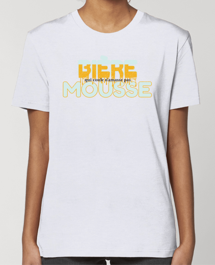 T-shirt Femme Bière qui coule n'amasse pas mousse par tunetoo