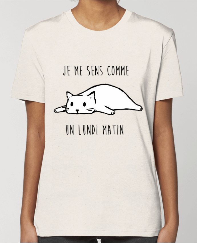 T-shirt Femme chat - je me sens comme un lundi matin par DesignMe